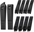 60-Pack Nail Clippers Bulk Slanted Edge & Curved Edge, Angled Toe Nail Clippers Pack Cuticle Nail Cutters Clippers Fingernail Clipper Slanted for Women Men Seniors Homeless Care (Black)