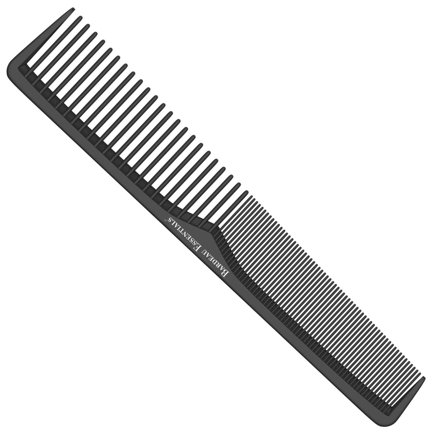 Professional 7 Inch Black Carbon Fiber anti Static Chemical and Heat Resistant Comb for All Hair Types | Fine and Wide Tooth Comb for Men and Women