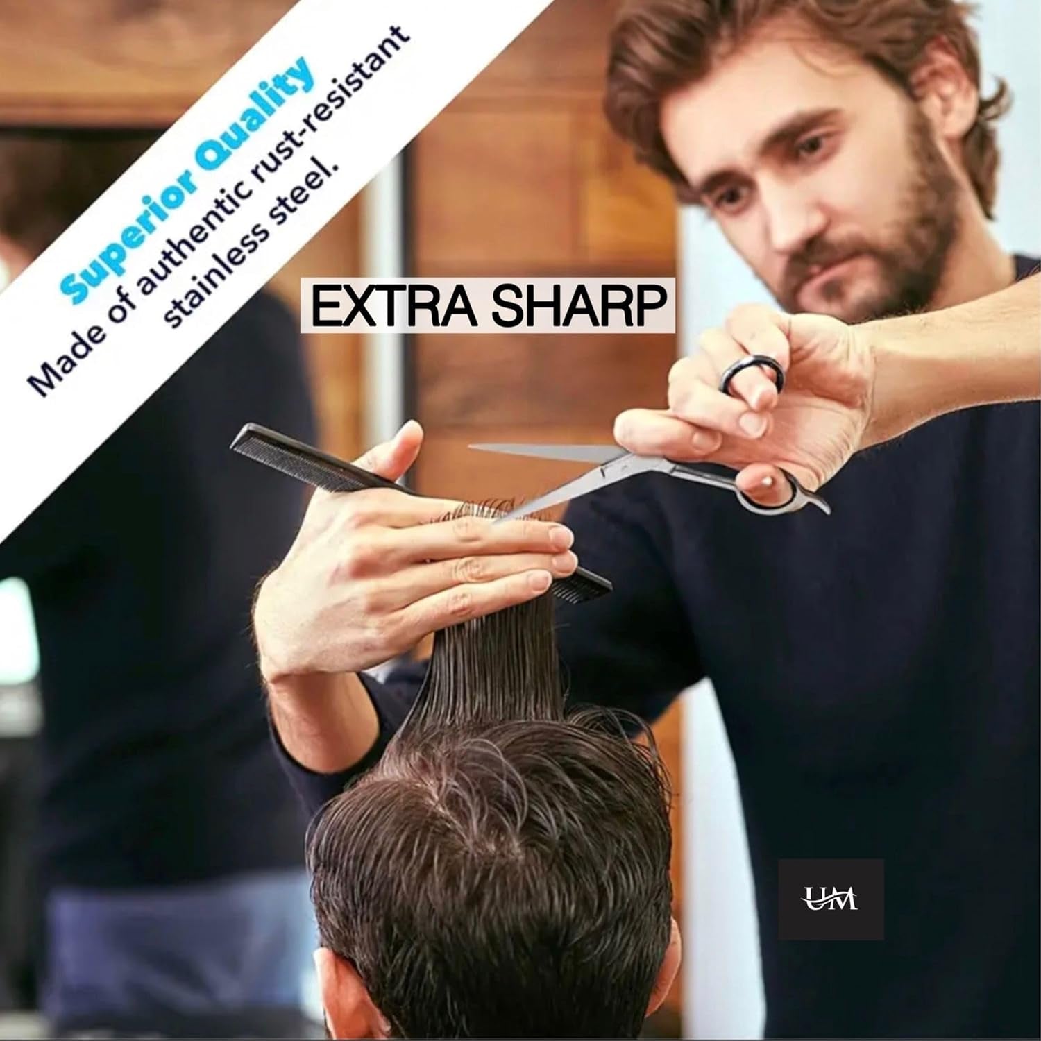 Scissors 7.5 | Premium Barber Shears for Hair Cutting | Multiple Purpose Cutting Scissors | Haircut Scissors for Salon I Women | Mens | Kids I Pets
